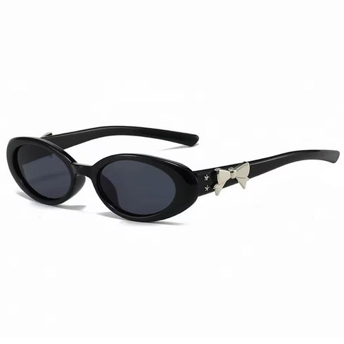 Boogzel Apparel Coquette Bow Oval Sunnies