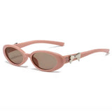 Boogzel Apparel Coquette Bow Oval Sunnies, view 3