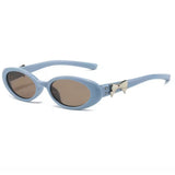 Boogzel Apparel Coquette Bow Oval Sunnies, view 4