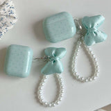 Boogzel Apparel Coquette Bow Pearl AirPods Case, view 2