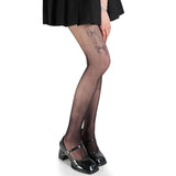 Boogzel Apparel Coquette Bow Tattoo Tights, view 4