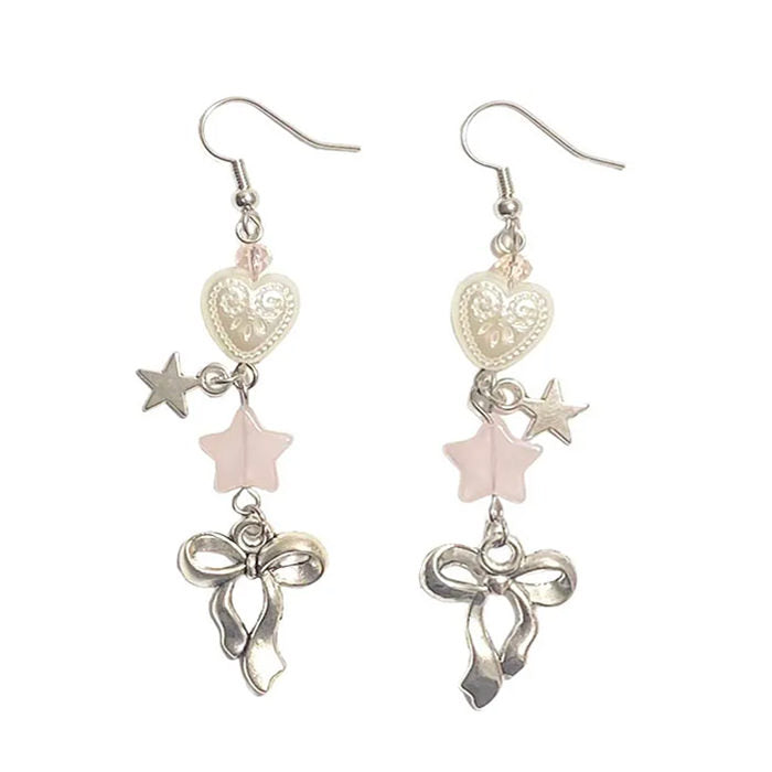 Boogzel Apparel Coquette Bow Drop Earrings