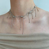 Boogzel Apparel Coquette Bows Choker Necklace, view 2