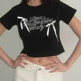 Boogzel Apparel Coquette Bows Crop Top, view 2