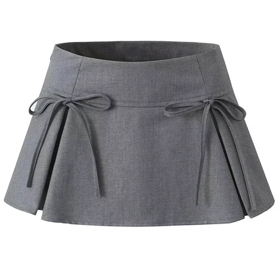 Boogzel Apparel Coquette Bows Pleated Mini Skirt