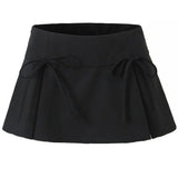 Boogzel Apparel Coquette Bows Pleated Mini Skirt, view 3