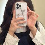 Boogzel Apparel Coquette Girl Bow iPhone Case, view 2