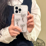 Boogzel Apparel Coquette Girl Bow iPhone Case, view 4