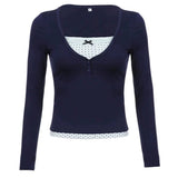 Boogzel Apparel Coquette Girl Layered Long Sleeve Top, view 5