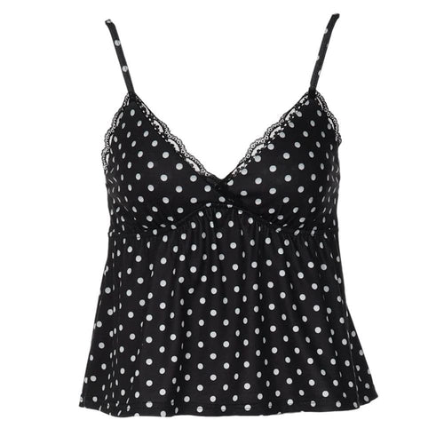 Boogzel Apparel Coquette Girl Polka Dot Tank Top