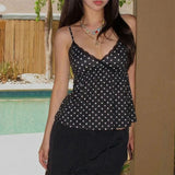 Boogzel Apparel Coquette Girl Polka Dot Tank Top, view 3
