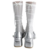Boogzel Apparel Coquette Girl Ribbon Bow Socks, view 2