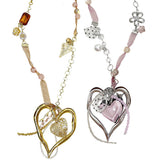 Boogzel Apparel Coquette Heart Charm Beaded Necklace, view 2