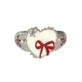 Boogzel Apparel Coquette Heart-Shaped Ring, view 2