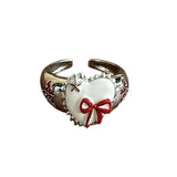 Boogzel Apparel Coquette Heart-Shaped Ring, view 6