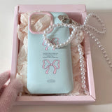 Boogzel Apparel Coquette iPhone Case with Pearl Bow Charm, view 2