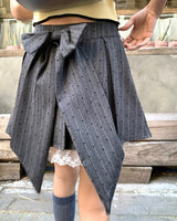 Boogzel Apparel Coquette Lace Bow Pleated Skirt, view 4