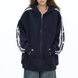 Boogzel Apparel Coquette Lace Sleeve Hoodie, view 2