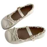 Boogzel Apparel Coquette Lace Trim Mary Jane Flats, view 3