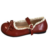Boogzel Apparel Coquette Lace Trim Mary Jane Flats, view 4