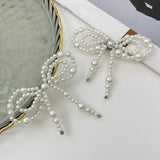 Boogzel Apparel Coquette Pearl Bow Brooch Set, view 5