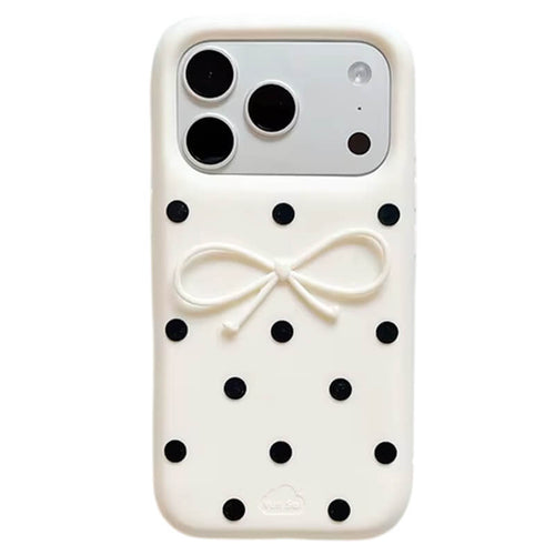 Boogzel Apparel Coquette Polka Dot Bow iPhone Case