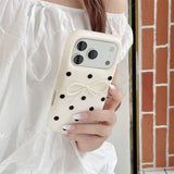 Boogzel Apparel Coquette Polka Dot Bow iPhone Case, view 2