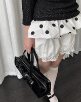 Boogzel Apparel Coquette Polka Dot Peplum, view 3