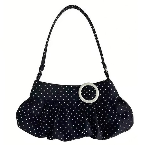 Boogzel Apparel Coquette Polka Dot Ruched Bag