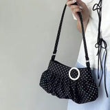 Boogzel Apparel Coquette Polka Dot Ruched Bag, view 3