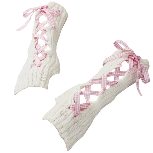Boogzel Apparel Coquette Ribbon Arm Warmers