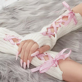 Boogzel Apparel Coquette Ribbon Arm Warmers, view 4