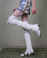 Boogzel Apparel Coquette Ruffle Lace Leg Warmers, view 6