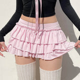 Boogzel Apparel Coquette Ruffled Mini Skort, view 6