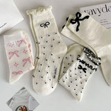 Boogzel Apparel Coquette Style Bow Socks, view 2