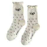 Boogzel Apparel Coquette Style Bow Socks, view 4