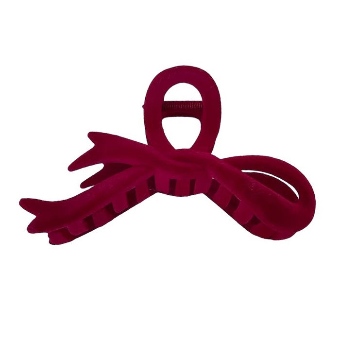 Boogzel Apparel Coquette Velvet Bow Hair Claw