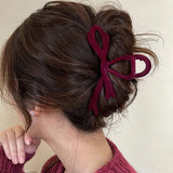 Boogzel Apparel Coquette Velvet Bow Hair Claw, view 3