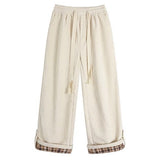 Boogzel Apparel Cord Wide-Leg Pants with Plaid Cuffs, view 2