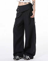 Boogzel Apparel Corporate Girl Asymmetric Pinstripe Pants, view 3