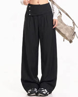 Boogzel Apparel Corporate Girl Asymmetric Pinstripe Pants, view 5