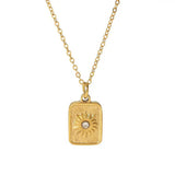 Boogzel Apparel Cosmic Energy Coin Necklace, view 2