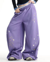 Boogzel Apparel Cosmic Girl Star Print Wide Leg Pants, view 2
