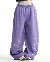 Boogzel Apparel Cosmic Girl Star Print Wide Leg Pants, view 4