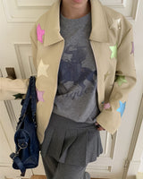 Boogzel Apparel Cosmic Star Patch Jacket, view 2