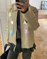 Boogzel Apparel Cosmic Star Patch Jacket, view 3