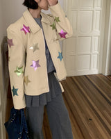 Boogzel Apparel Cosmic Star Patch Jacket, view 5