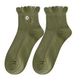 Boogzel Apparel Cottage Flower Embroidery Socks, view 2