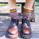 Boogzel Apparel Cottage Ruffled Knit Socks, view 2