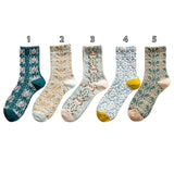 Boogzel Apparel Cottagecore Aesthetic Embroidered Socks, view 3
